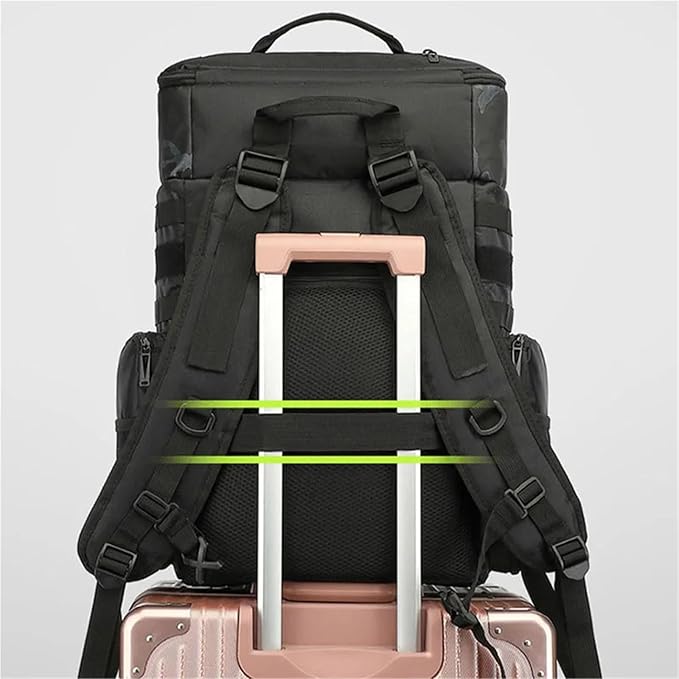 Drone Camera Backpack - Waterproof Outdoor Photography Rucksack With Laptop Compartment For Business Travel(Green)