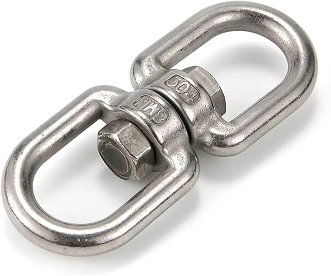 Hammock Chair Spring Hook Set Heavy Duty Extension Outdoor Hardware Kit Carabiner Hooks for Yoga Garden Outdoor Chairs Ceiling