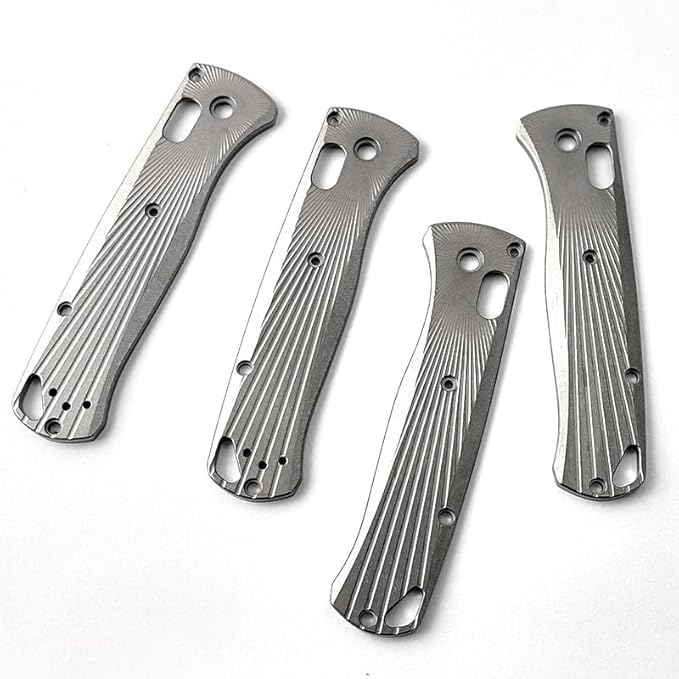 1Pair Titanium Scales Handle Fits for Benchmade Bugout 535 Integreted CNC Rust Resistant Handle Patch
