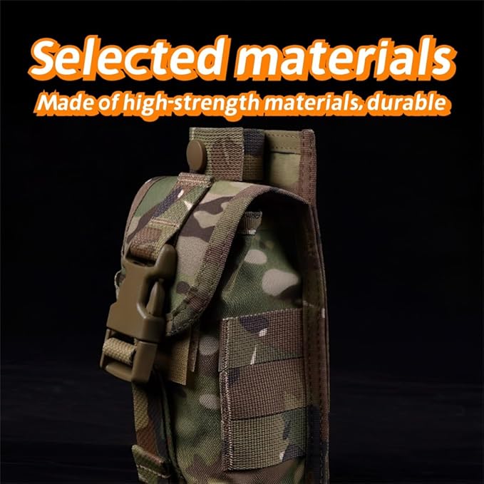 Portable Wilderness Survival Gear Pack Compact First Aid Pouch With MOLLE Attachment Nylon Accessory Bag