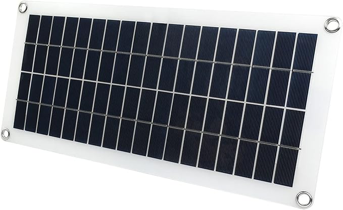 Waveshare Semi-Flexible Polycrystalline Silicon Solar Panel (18V 10W) Supports 5V Regulated Output