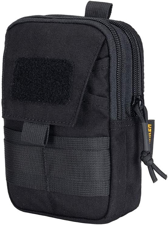 EXCELLENT ELITE SPANKER Tactical Molle EDC Pouch Nylon Belt Waist Bag Camping Hiking Organizer with Cellphone Holster for iPhone 12Pro 12 11ProMax XsMax XR XS X 8Plus 8 7 6 Samsung Galaxy Note 9 S9