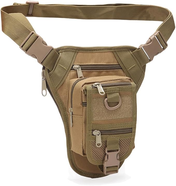 Multi-Purpose Tactical Drop Leg Bag for Men Tactical Thigh Pack Military Utility Pouch Cross Over Leg Outdoor Cycling Hiking Thigh Bag