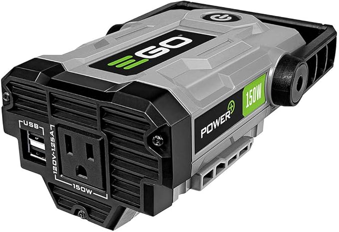 EGO POWER+ Portable Inverter 150W Power Inverter Generator Quiet Battery and Charger Not Included - PAD1500