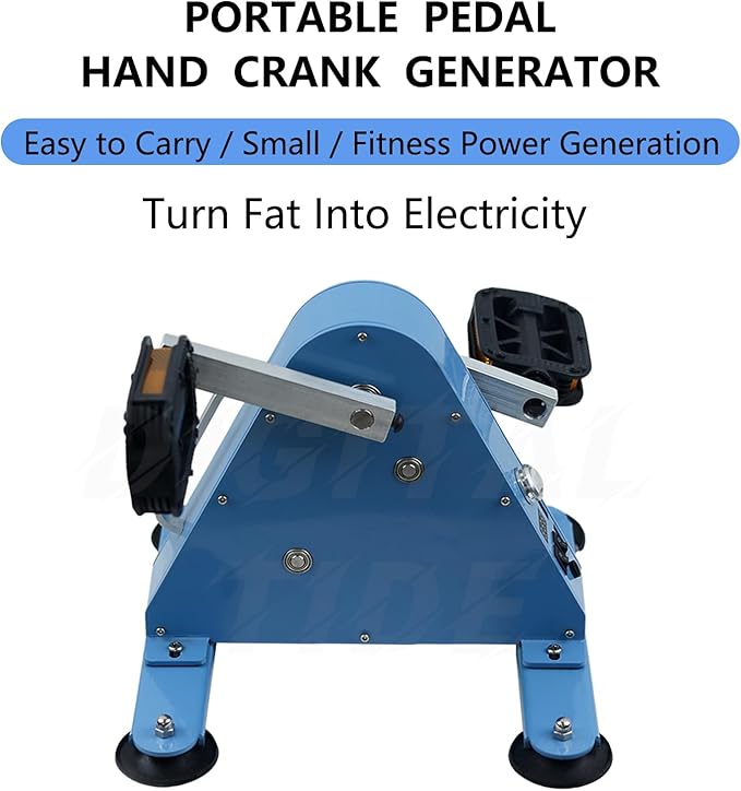 Portable Foot Pedal Generator 50W/100W Hand Crank Generators with USB Interface/DC1-35V Output Fitness Bicycle Generator Charger