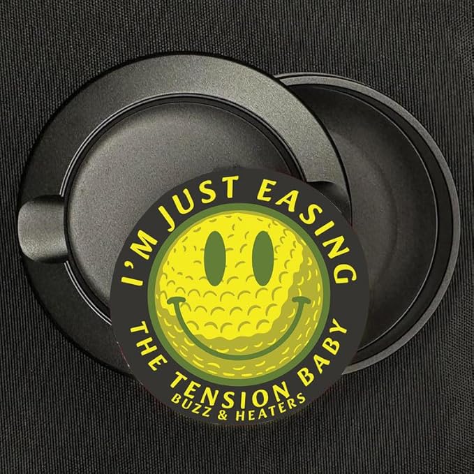 Buzz &amp Heaters Metal Container for Zyn | Metal Holder for Zyn |Metal Can for Zyn | Metal Container for Zyn Holder | Metal Pouch Cans for Zyn | Golf Containers for Zyn | Easing the Tension Baby