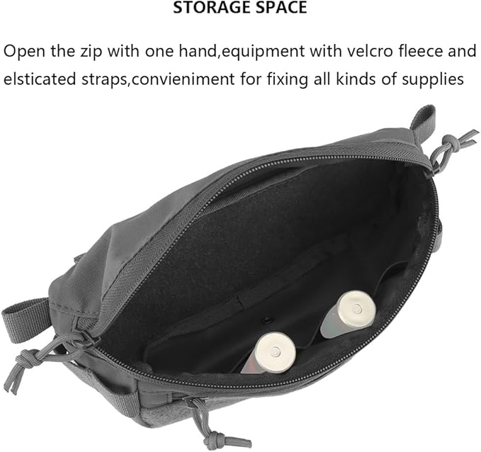 Tactical Sub Abdominal PouchDual-Purpose Dangler Drop Pouch with Tourniquet HolderTactial Vest Chest Rig Carrying Kit Bag