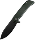Petrified fish PFB05 Tunny Folding Knife3.86 14C28N Steel Black Stonewashed Blade Micarta Handle Folding knife for EDC Camping Outdoor (Green Stonewashed)