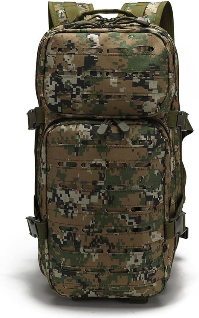Military Tactical Backpack Large Army 3 Day Assault Pack Molle Bag Backpacks (Jungle Digital)