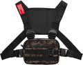 DIOTSR Running Chest Pack Lightweight Chest Bag for Workout Running Tactical Backpack with Extra Phone Holder