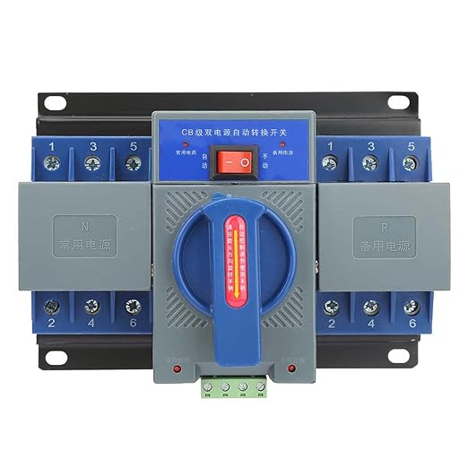 Transfer Switch 1pcs Mini 63A 3P Power Automatic Transfer Switch Generator Changeover Switch