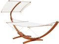 Boho Outdoor Hammock with Stand and Canopy