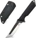 Eafengrow EF105 Fixed Blade knfe 440C Stainless Steel Blade G10 Handle Heavy Duty Fixed Knifes EDC Tactical Knife for Outdoor Hiking Survival Camping with SheathBalck