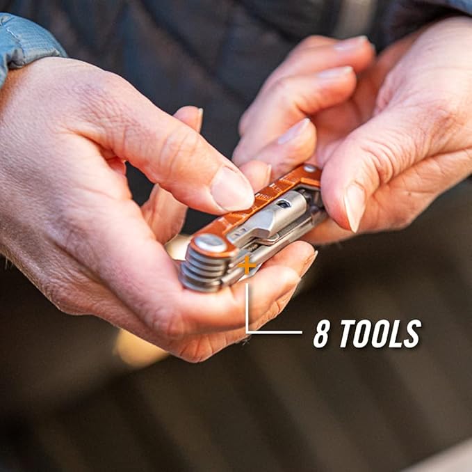 Gerber Gear Armbar Drive EDC Multitool 8-in-1 Pocket Knife with Pocket Screwdriver 2.5 Blade Orange