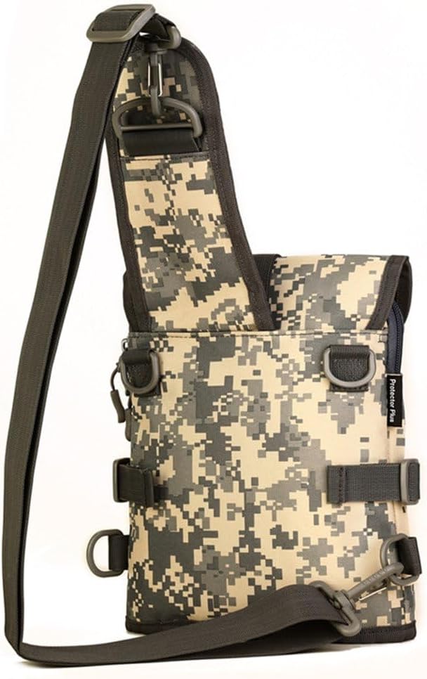 UNISTRENGH Tactical Sling Bag Military Daypack Casual Shoulder Bag Crossbody Duty Gear Molle Chest Pack for Hunting Fishing (ACU-camouflage)