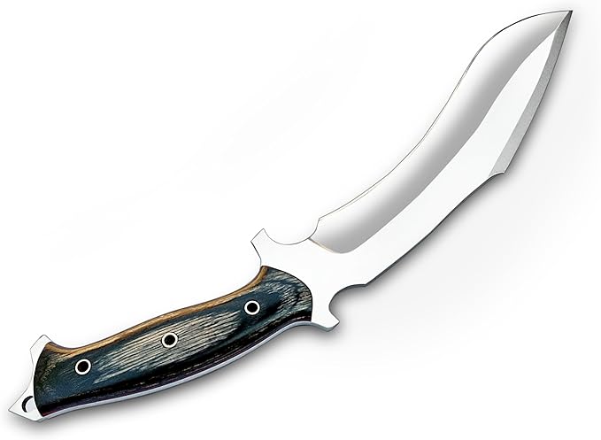 WARIVO Handmade D2 Kukri Knife - 15 Inch Fixed Blade Full Tang Machete for survival Clearing Bush Yard Work Gardening Camping Hiking and Bushcraft Outdoor Activities