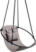 Hanging Egg Chair - Handmade Scandinavian Style Hammock Swing Chair Hanging Chair for Bedroom Indoor &amp Outdoor Patio Swing Double-Layered Faux Leather