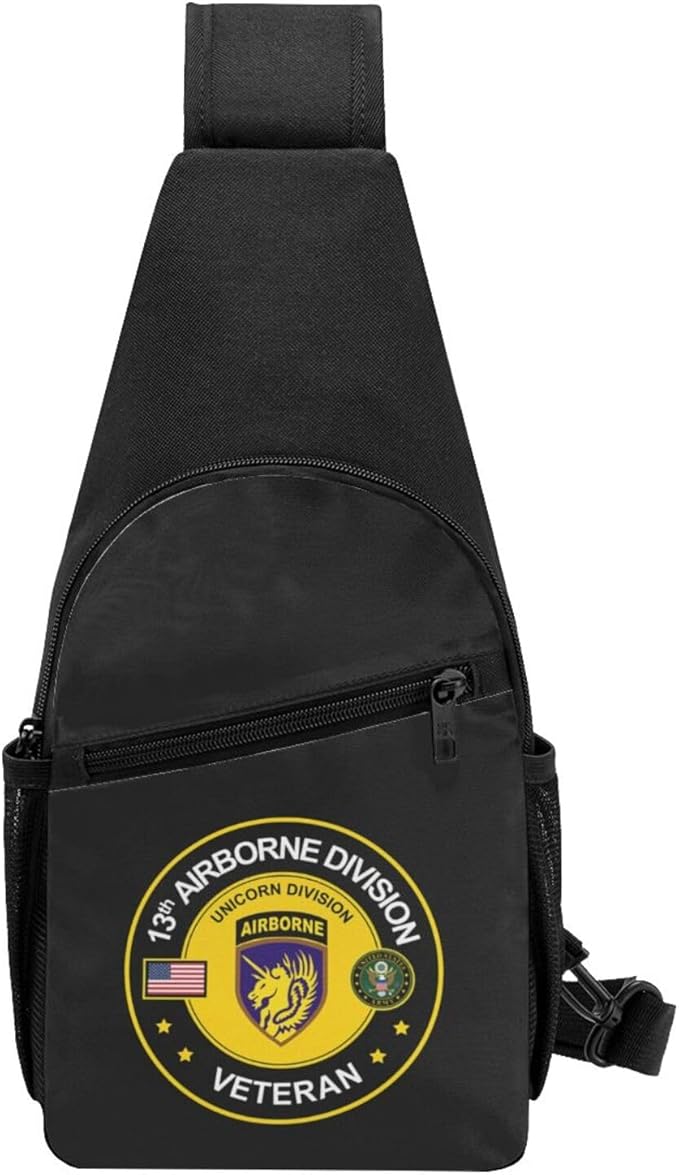 13th Airborne Division Veteran Chest Pack Leisure Shoulder Crossbody Chest Bag