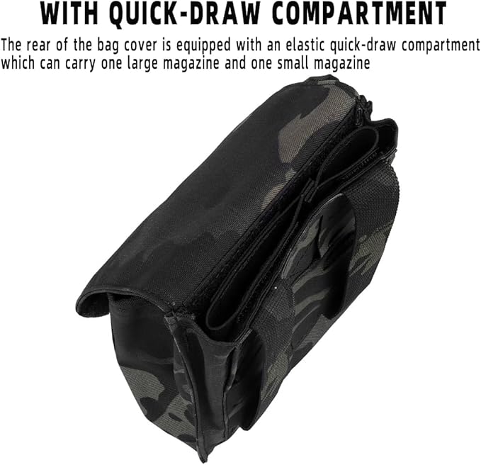 Tactical MOLLE 9MM/5.56 Mag PouchMultifunctional Groceries Pouch Military Utility Waist Bag Mobile Phone Fanny Pack for Vest Belt