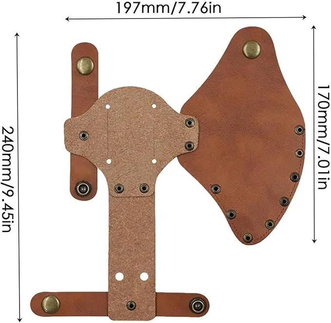 Hatchet Sheath Tomahawk Sheath Blade Protection Cover Faux Leather Holster Outdoor Camping Head Protector Case