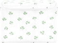 St. Patrick's Leaves Fabric Storage Bins with Lids and HandleFoldable Storage Bins with LidsCloset Organizers for Clothes Storage Room Organization Office Storage Chest Organizer
