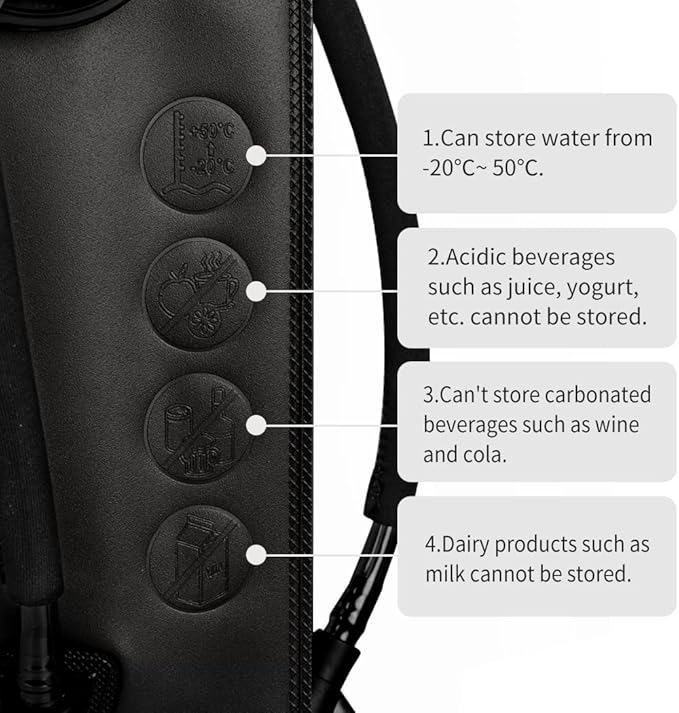 Tactical Hydration Pouch with Inner Bladder for 1L Water Bag Laser Cut MOLLE Hydration Pouch for Hiking Biking Running and Climbin 500D Nylon