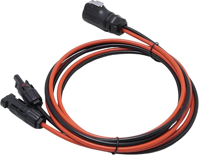 10AWG 2 Pin Power Industrial Circular Connector Replacement for Furrion Solar Plug Suitable for RV Solar Ports and Solar Panel Suitcases