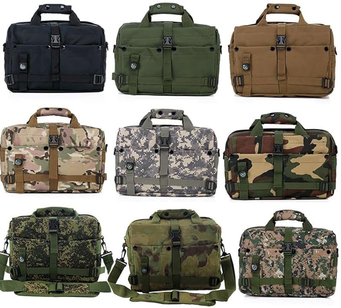 Outdoor Sports Hiking Pack Range Bag Molle Camouflage Tactical Gear Laptop Bag - A-Tacs FG Medium