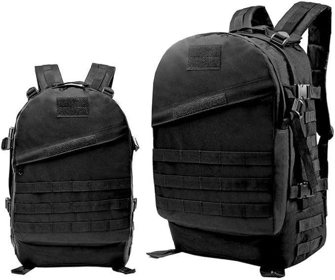 Military Tactical Backpack for Men and Women 3D Assault Pack Bag Rucksack with Molle System Hiking Pack (Black)