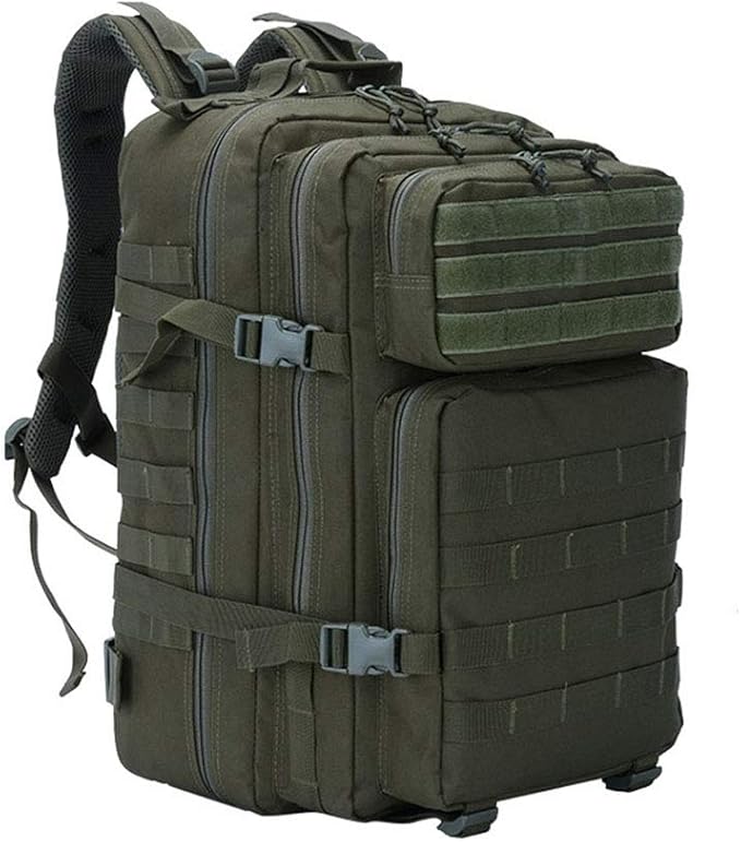 Outdoor Sports Pack Hiking Bag Tactical Rucksack Camo Knapsack Combat Camouflage Tactical 45L Molle Backpack