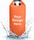 Custom Waterproof Dry Bag 40L–100L Personalized Logo/Text Roll Top Dry Sack for Kayak Boat (Orange)