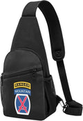 10th Mountain Division with Ranger Chest Pack Leisure Shoulder Crossbody Chest Bag