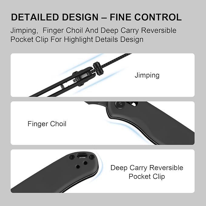 Kizer Drop Bear 2 Pocket Knife 2.84 Nitro-V Drop Point Blade Folding Knife with Gray Aluminum Handle Clutch Lock EDC Knives with Jimping on Spine for Men Women V3619.2KD2