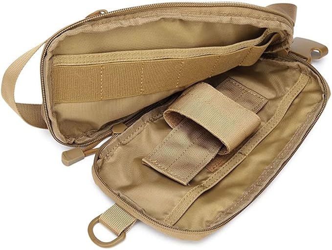 Sunnystacticalgear Outdoor Sports Hiking Sling Bag Shoulder Pack Camouflage Tactical Molle Chest Bag - Green