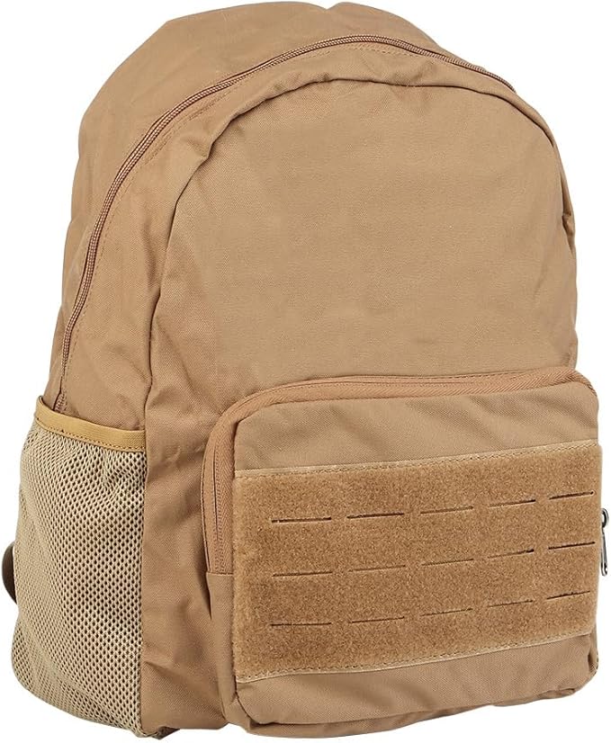 ACEXIER Tactical Expanding Backpack Foldable Pack E.DC Lightweight Molle 500D Nylon Hunting Bag Outdoor Hiking Travel Airsoft Accessories (Tan)
