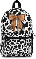 Cow Print Bookbag/Western Coquette Backpack/BOHO Western Travel bag/Cow Lover Laptop Bag
