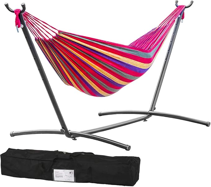 Hammock Stand with HammockHammock Stand Portable Hammock Stand Heavy Duty Steel Standfor Outdoor Patio Or Indoor with Carrying Case