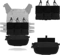 Modular MOLLE Storage Attachments 3-in-1 Tactical Mag Pouch for Gear and Tactical Mounts Accessory Bag Camo Multi-Use Belly Pack