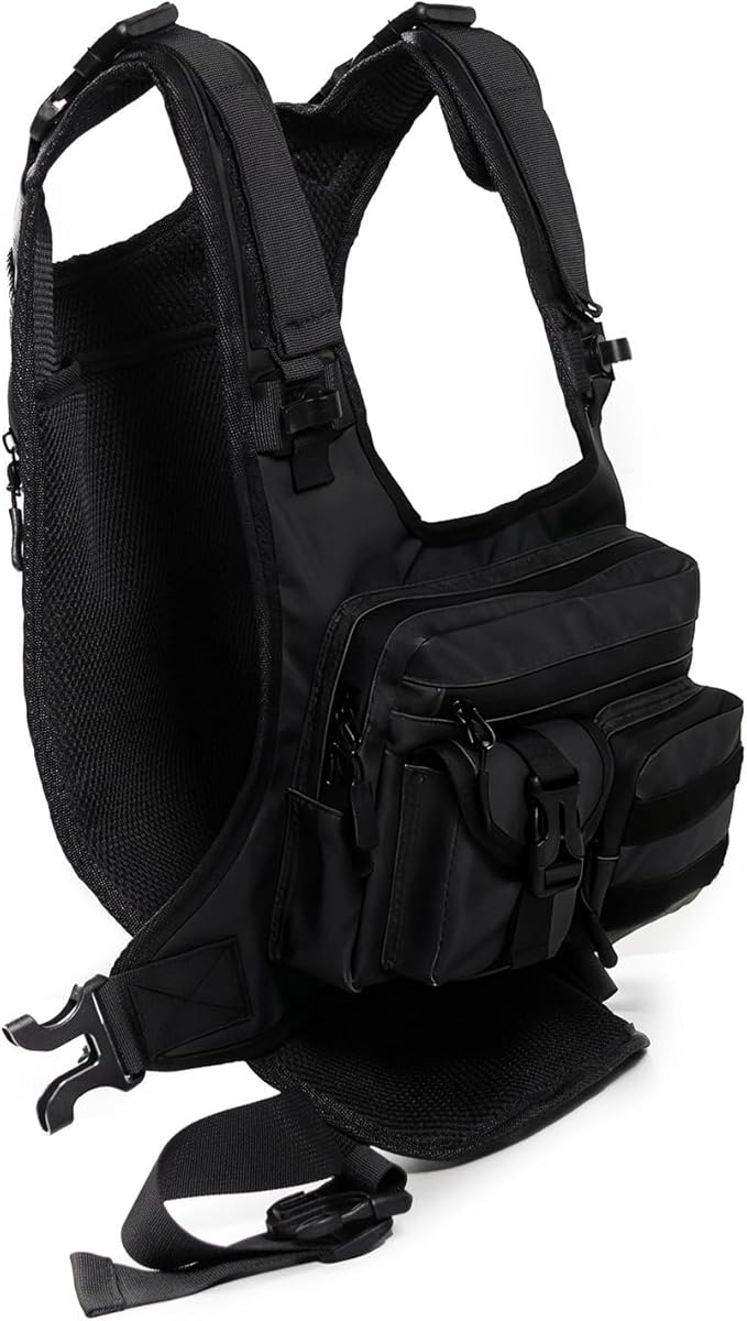Heavy Duty Adventure Chest Pack Vest for Outdoor Travel Backpacking Training Essential Multi Compartment Running Pack