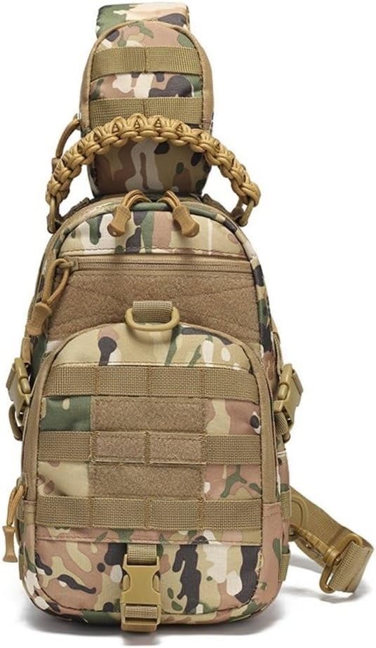 Small Tactical Shoulder Bag Waterproof Motorcycle Backpack for Travel Hiking Cycling Climbing