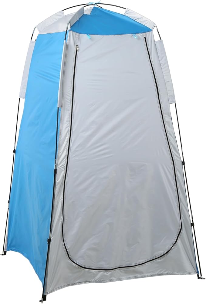 Cocoarm Portable Shower Tent Shower Toilet Tent Portable Shower Toilet Changing Tent Camping Shelter Tent with Zipped Window and Large Door