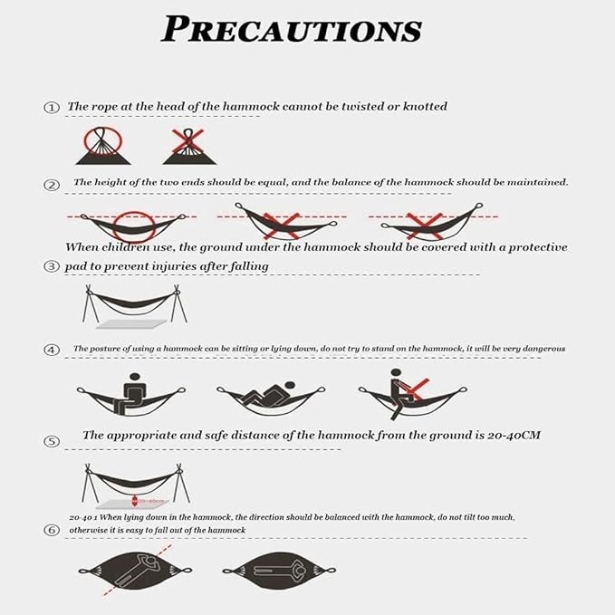 Nnovation Hammock Outdoor Breathable Mesh Hammock Multiples Load Capacity Up to 200 Kg Portable with Carrying Bag Camping Hammock