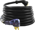 Conntek 50 Amp 50 ft RV/Generator Cord with Reverse Polarity Indicator Heavy Duty 6/3+8/1 Gauge STW Wire 14-50P Male and SS2-50R Twist Locking Female for RV Camper and Generator to House