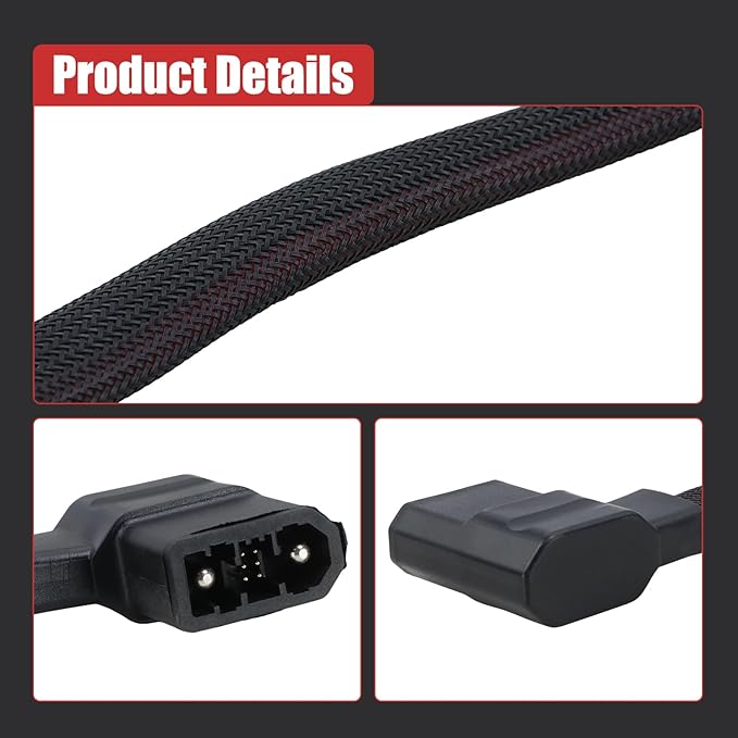XT150 Extra Battery Cable Compatible with EcoFlow Delta Max Delta 2 Delta 3 (Plus/1500) Wave 2/3 - Not work with Delta Pro Delta Pro 3 Delta 3 Ultra or Delta 3 Max Plus Models - 20 Inchs