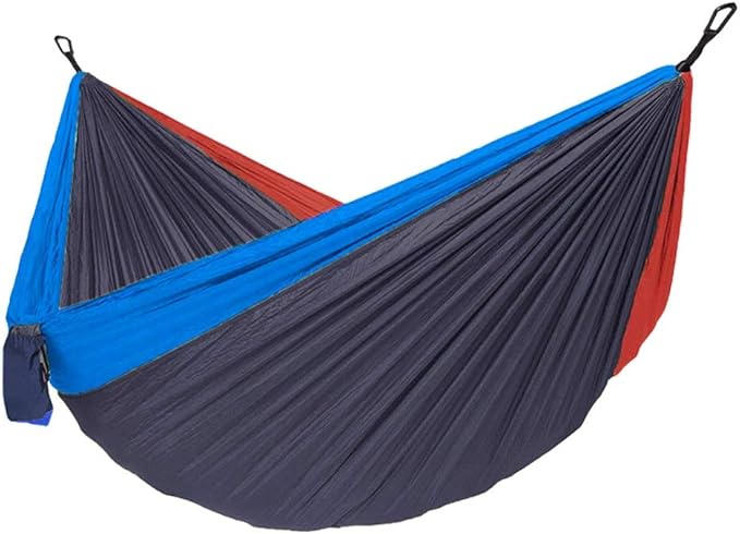 Portable Hammock Hammock Double &amp Single Portable Hammock Lightweight Nylon Parachute Hammocks for Patio Backyard for Backpacking Beach (Color : I/Double)