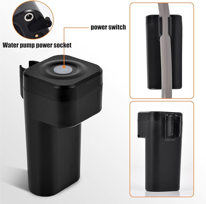 Spray gun headPortable electric outdoor shower two charging methods camping shower pump one-button switch control suitable for pet bathing and plant watering