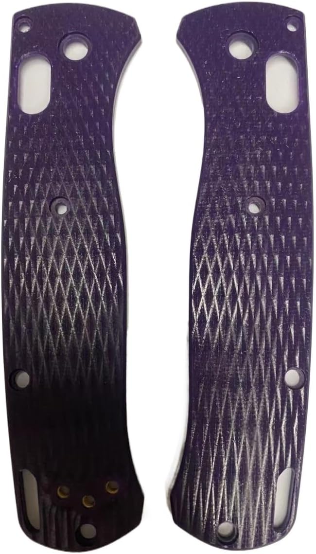 1 Pair Custom G10 Scales Handle Fits for Bugout 535 DIY Making Accessory(Purple)