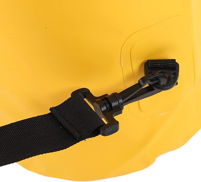 Dry Bag Camping Bag 20L Dry Bag Waterproof PVC Mesh Cloth Removable Lightweight Yellow for Boating Swimming Kayaking