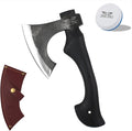 JXE JXO 13 Inch Hatchet Camping Hatchet 1065 High Manganese Steel Hickory Handle Tomahawk Axe with Leather Sheath