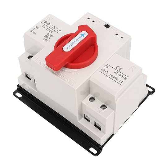 Oumefar Generator Changeover Switch Red Handle Power Automatic Transfer Switch 400V 125A for Factory Electronicswitch 125 amp Transfer Switch